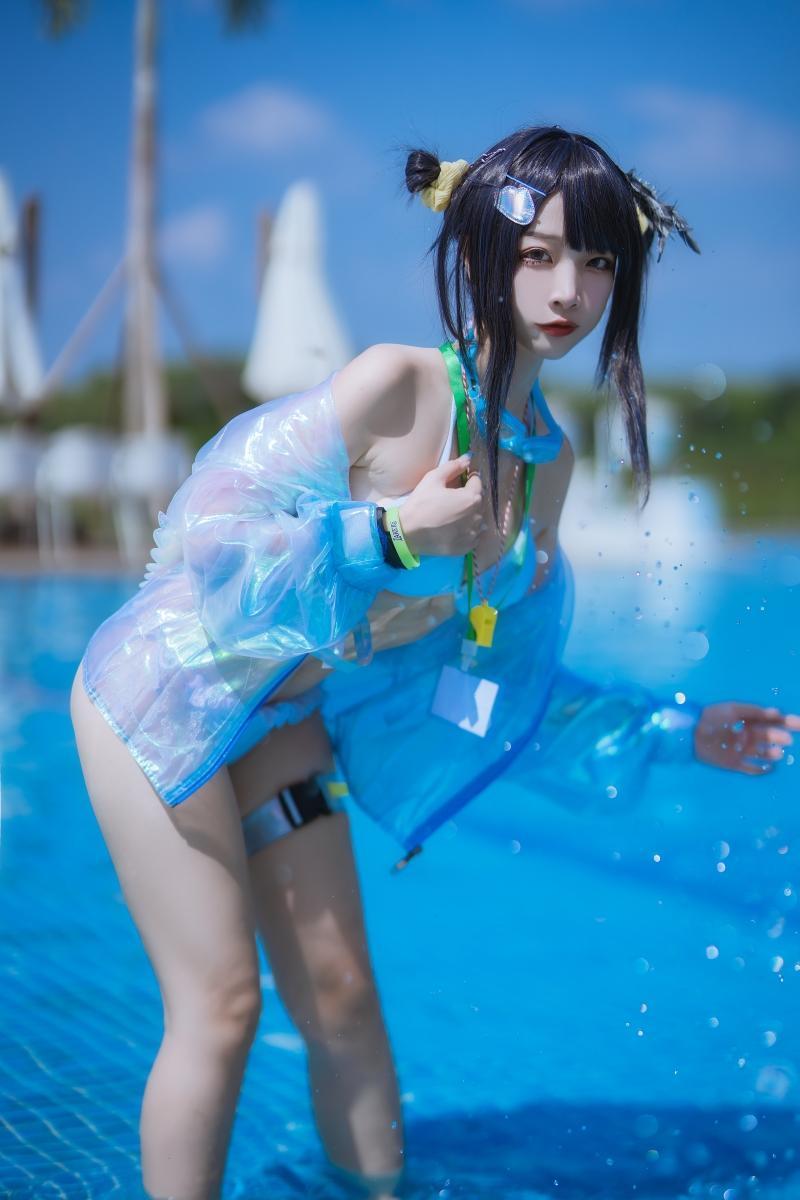 【超级漂亮】-二佐Nisa 《泰拉夏日纪事》方舟羽毛笔泳装[25P-730MB]