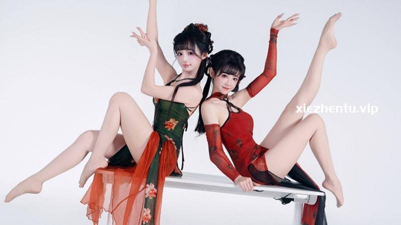 【超级漂亮】-B站UP主紫颜-小仙紫晓丹小仙女儿 双倍旗袍舞蹈4K版