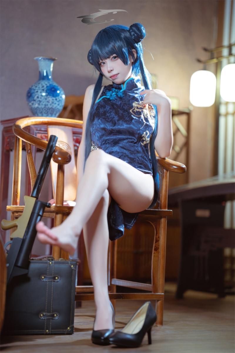 【非常赞】-是三不是世w 碧蓝档案 妃咲旗袍