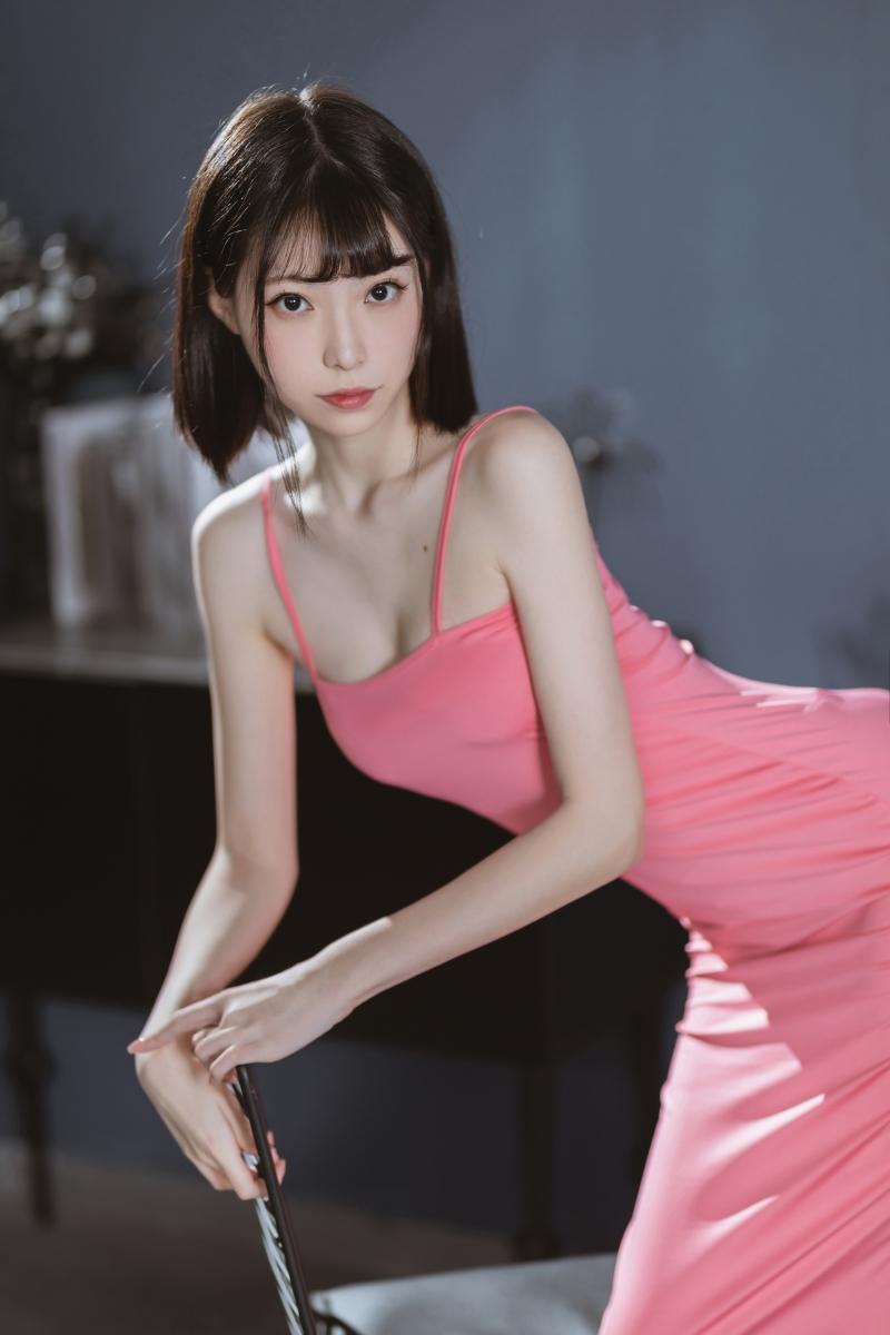 【精美资源】-许岚LAN 粉色长裙[40P-296MB]