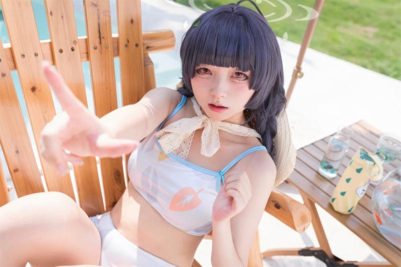 【性感美女】-花铃 碧蓝档案 美游泳装[41P-305MB]