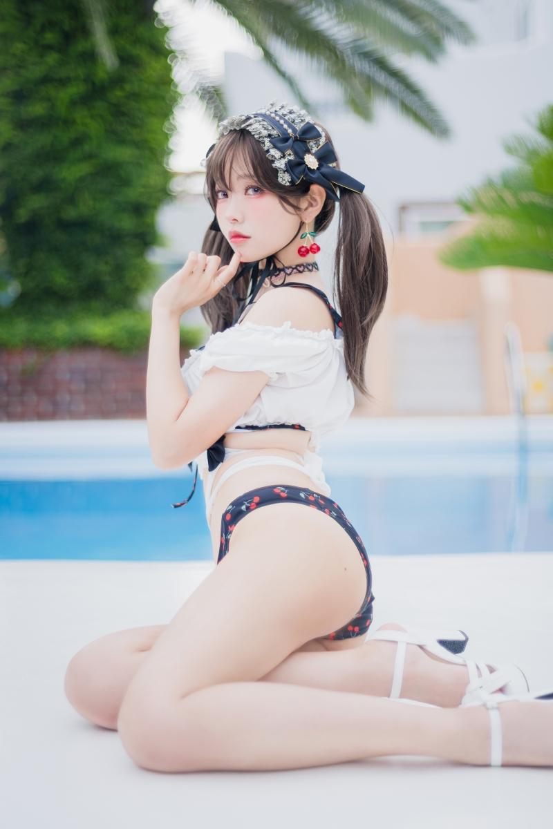 【快来一看】-ElyEE子 2023.august B-櫻桃地雷系少女 Cherry Ground Mine Girl [22P-77MB]