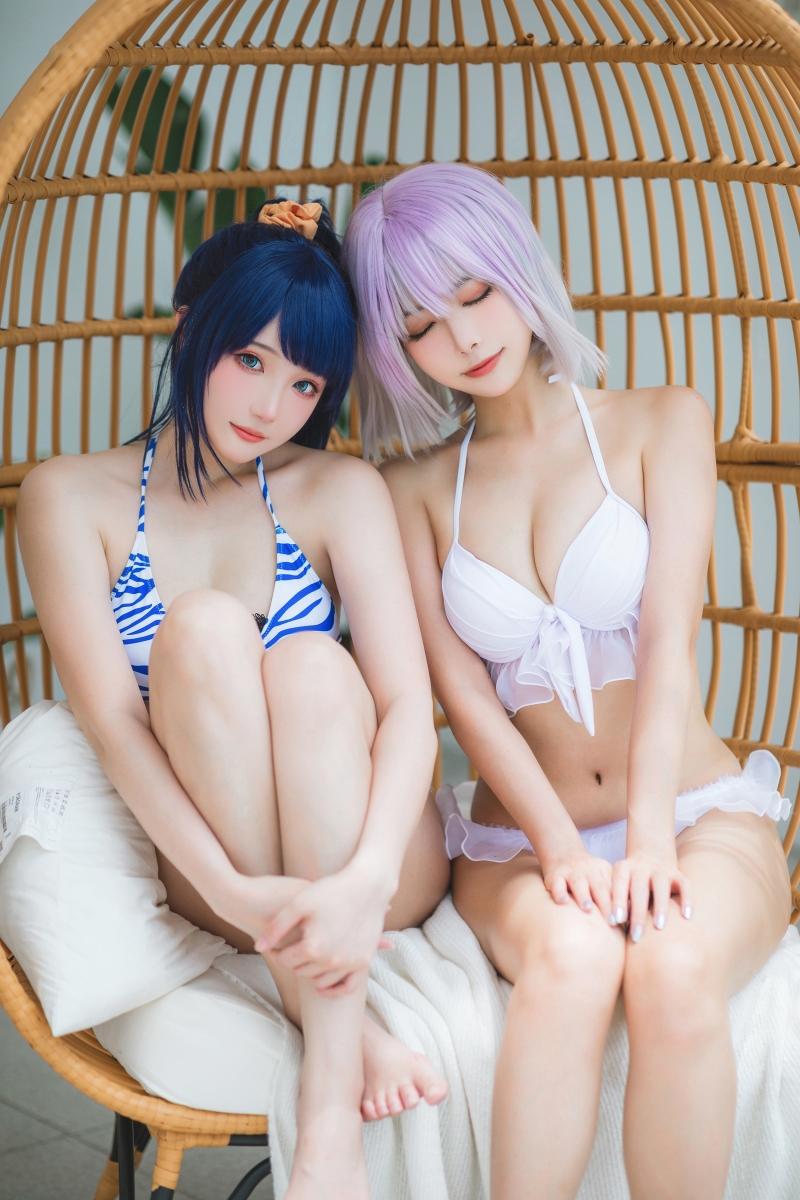 【不看后悔】-Momoko葵葵 &038;瓜希酱 SSSS.GRIDMAN宝多六花&038;新条茜 泳装[85P-472MB]