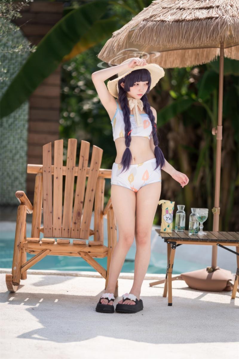 【性感美女】-花铃 碧蓝档案 美游泳装[41P-305MB]
