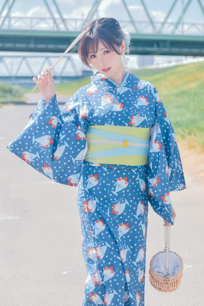 【超级漂亮】-ElyEE子 2023.august A-聖代浴衣 Sundae Yukata [28P-129MB]