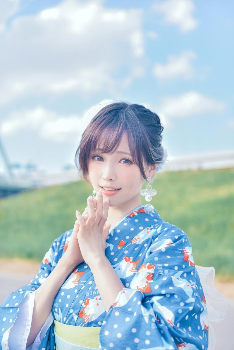 【超级漂亮】-ElyEE子 2023.august A-聖代浴衣 Sundae Yukata [28P-129MB]