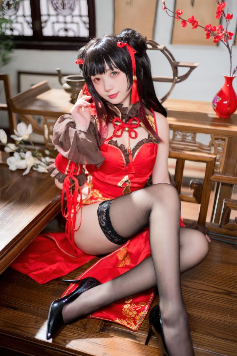 【最佳作品】-花铃 时崎狂三 旗袍[66P-546MB]