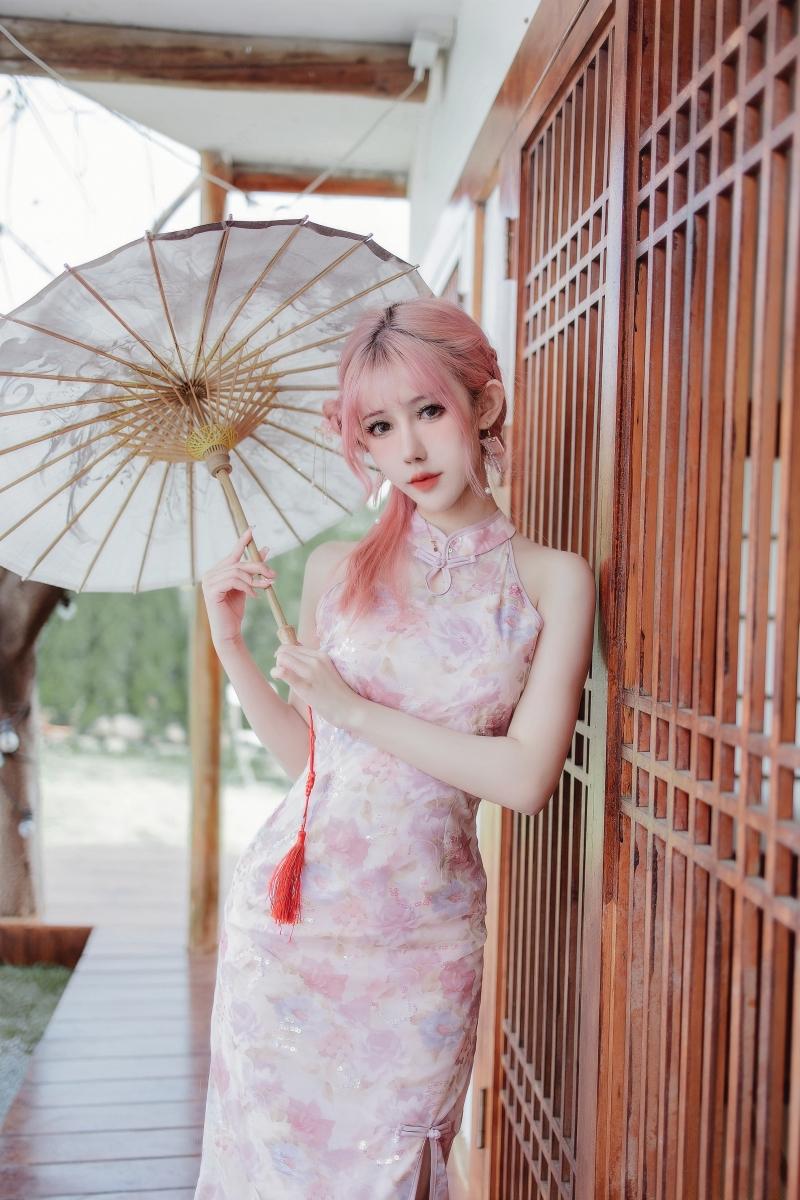 【不看后悔】-仙女月 粉色旗袍 [20P-170MB]