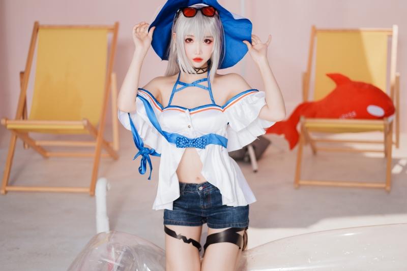 【高端精品】-面饼仙儿 斯卡蒂泳装[18P-80MB]