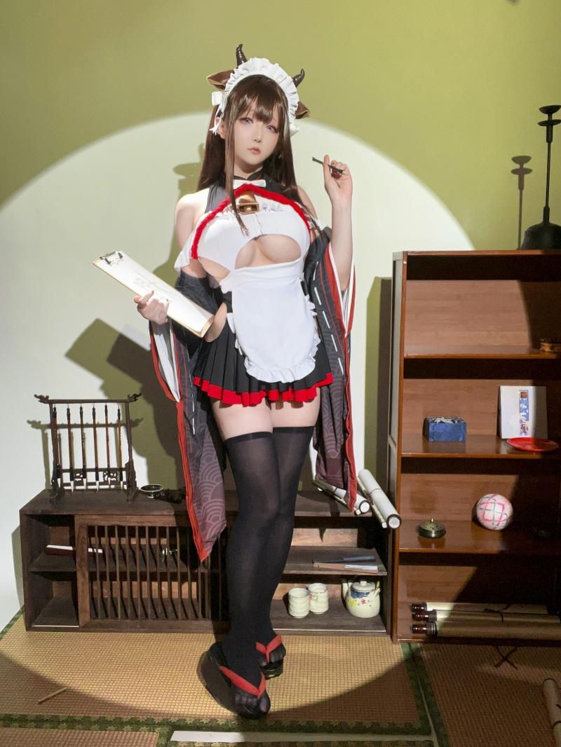 【超级漂亮】-星之迟迟 2023年12月计划B 碧蓝航线 樫野 女仆 [78P3V-1.15GB]