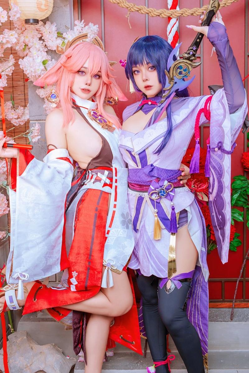 【值得收藏】-Byoru Yae Miko x Raiden Shogun Genshin Impact【102P-171MB】 【值得收藏】-Byoru Yae Miko x Raiden Shogun Genshin Impact【102P-171MB】