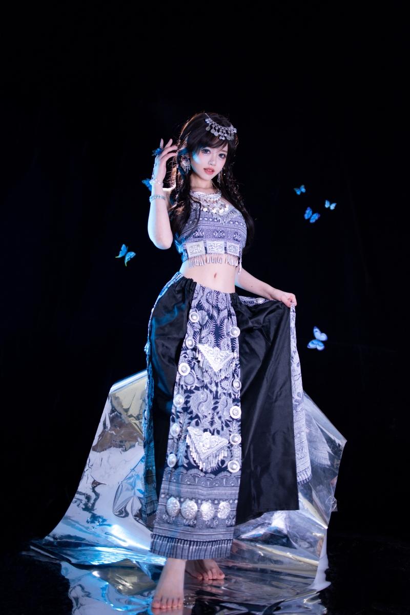 【快来一看】-星黛鹿鹿千反田鹿子 苗疆蓝蝶【52P-710MB】
