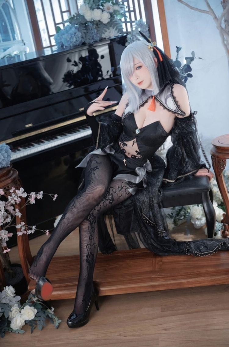 【珍藏版】-封疆疆v原神 申鹤同人黑婚纱