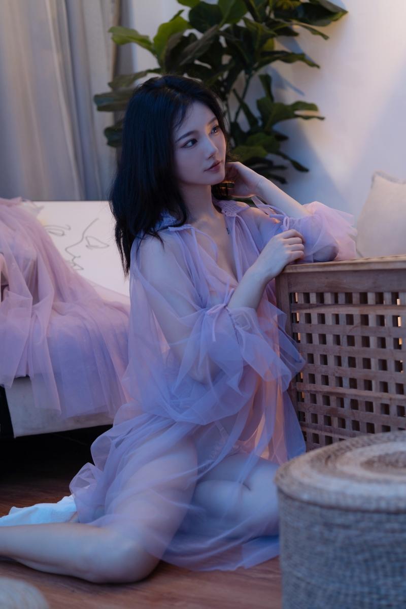 【高端精品】-桃良阿宅 紫纱裙【25P-205MB】