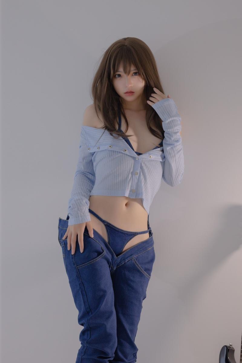 【精美资源】-疯猫ss 吉他妹妹 牛仔裤