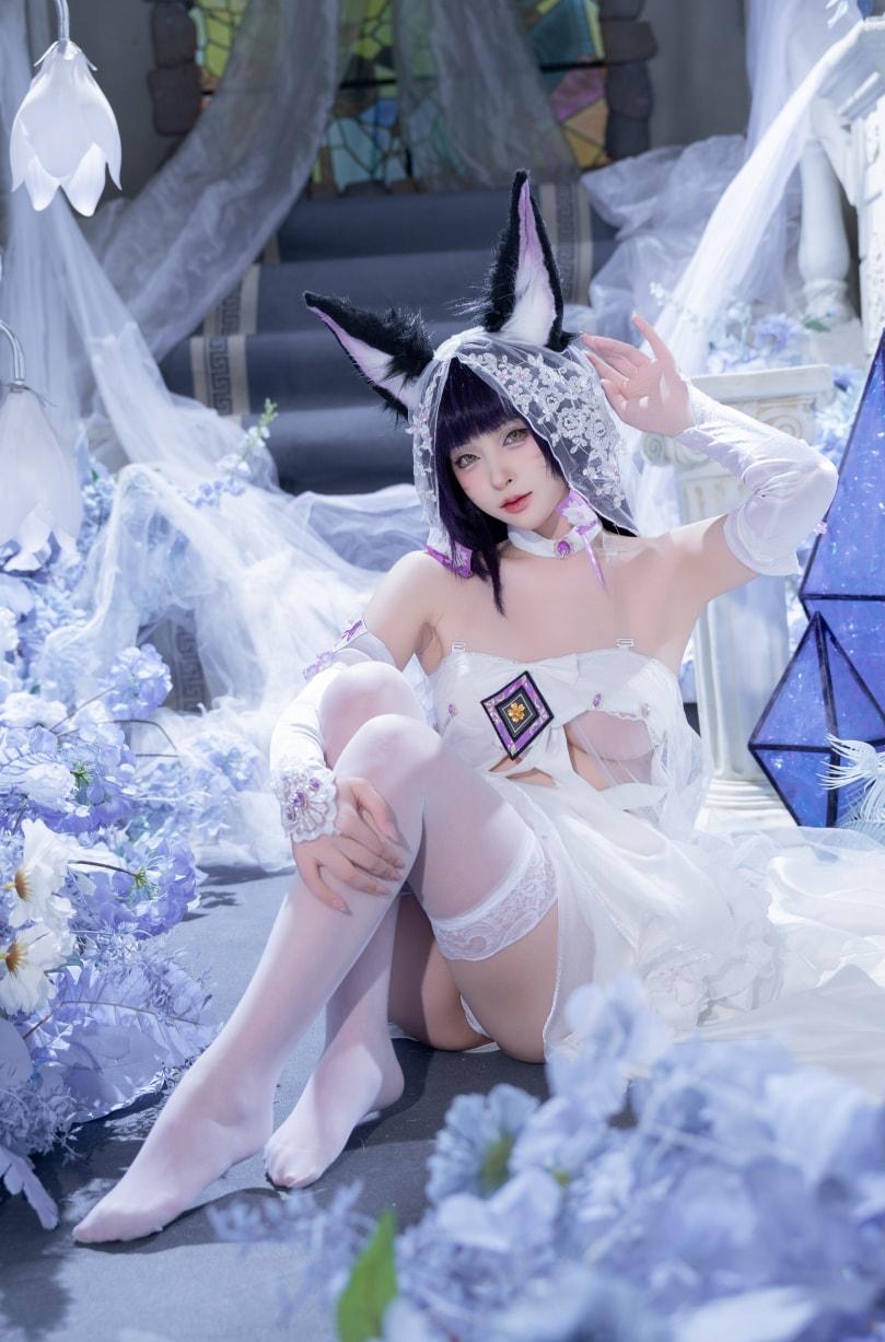 【高端精品】-清水由乃碧蓝航线 武藏 紫藤花