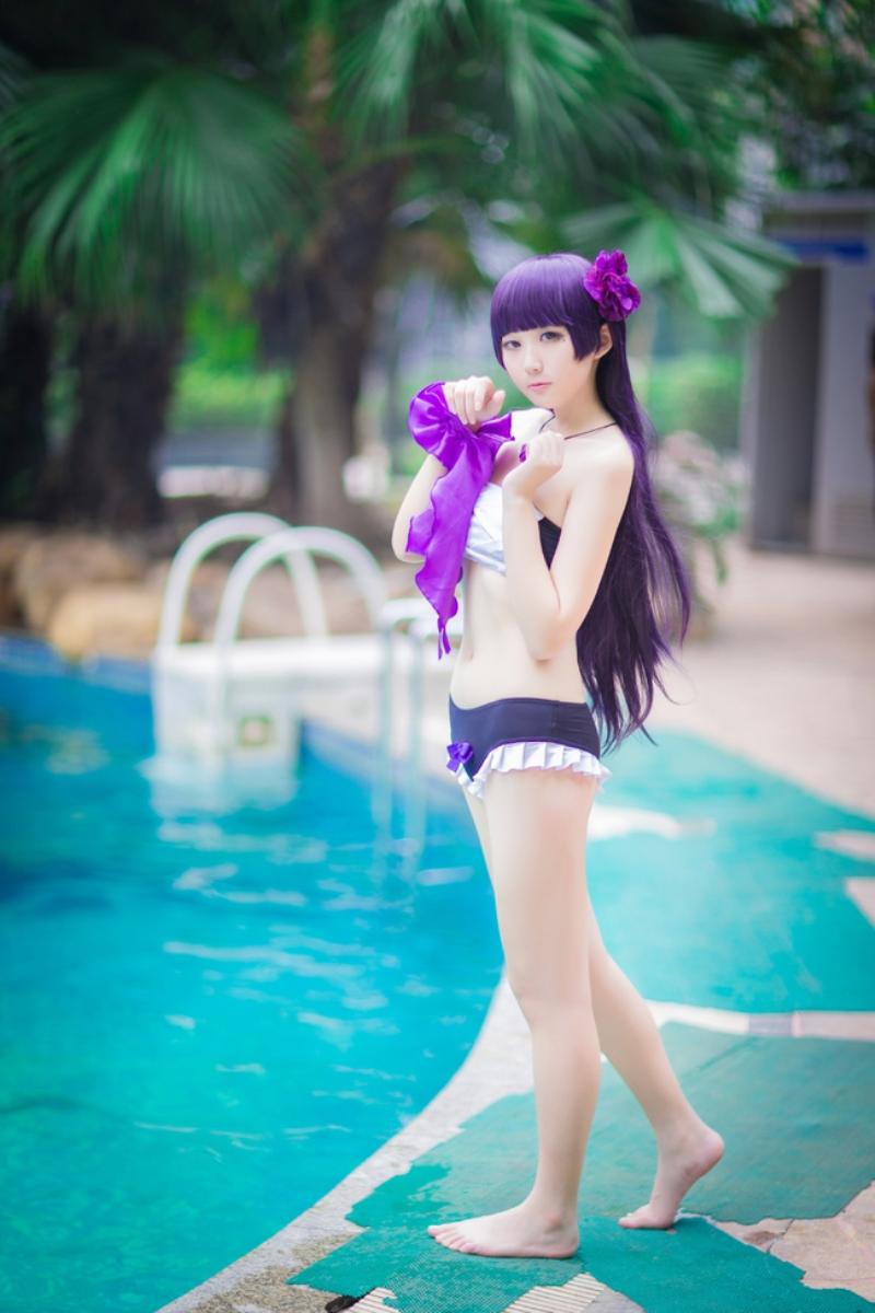 【完美coser】-浅野菌子 五更琉璃泳装-