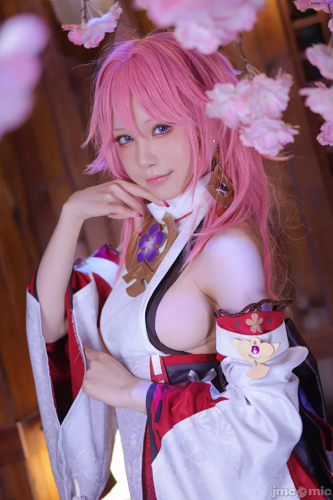 【精美作品】-水淼aqua cosplay Yae Miko Genshin Impact