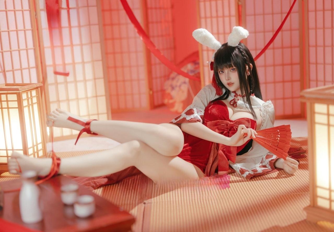 【高端精品】-屿鱼碧蓝航线 大山·祈愿的巫女兔