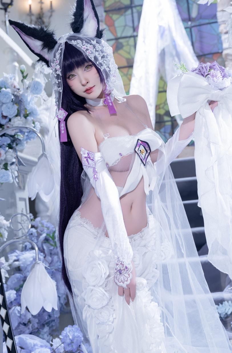 【高端精品】-清水由乃碧蓝航线 武藏 紫藤花