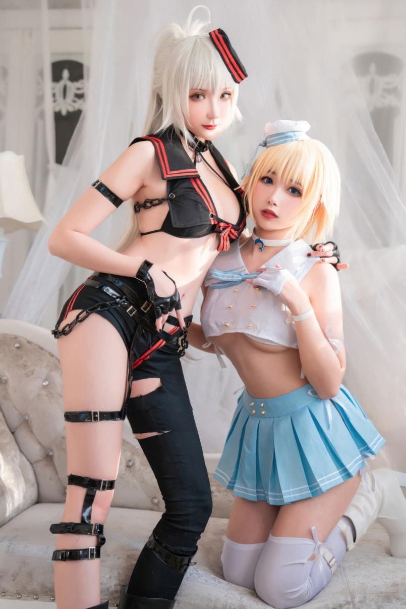【高端精品】-Momoko葵葵&瓜希酱 FATE-黑白贞德