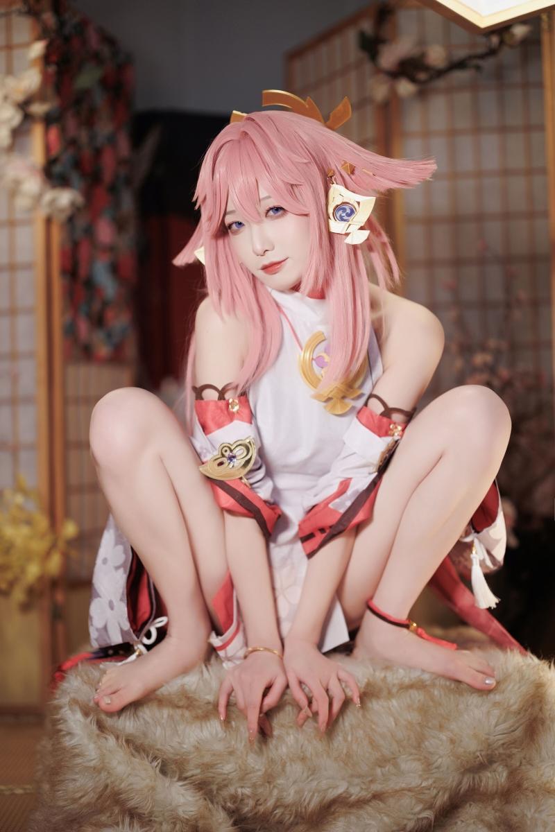 【优质作品】-封疆疆v cos作品-八重神子