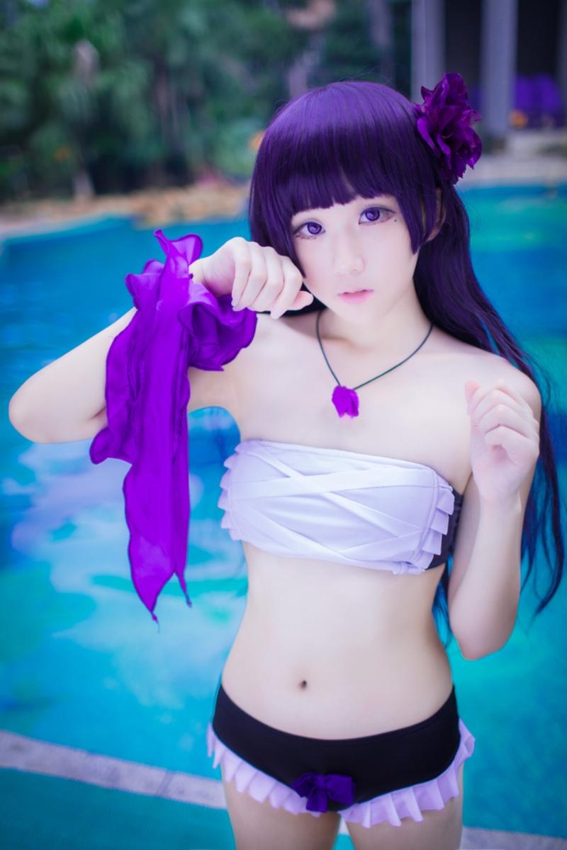 【完美coser】-浅野菌子 五更琉璃泳装-