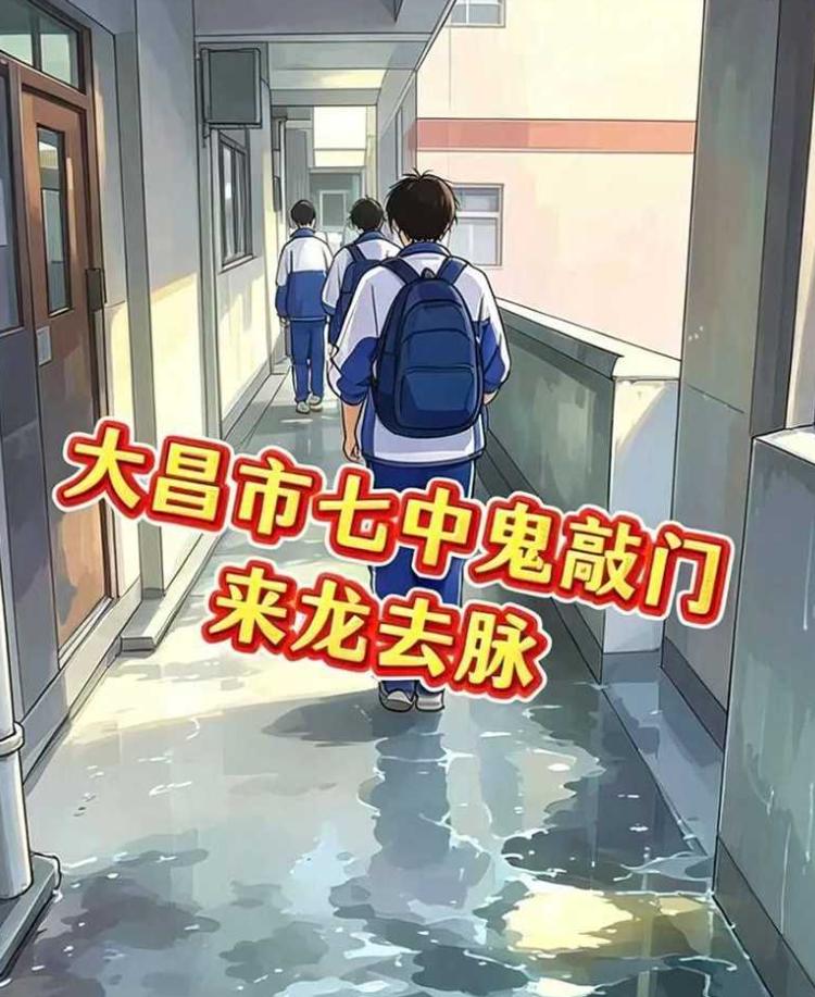 现实撞脸小说名场面｜广州技校深夜走廊诡异画面，复刻神秘复苏七中敲门名梗