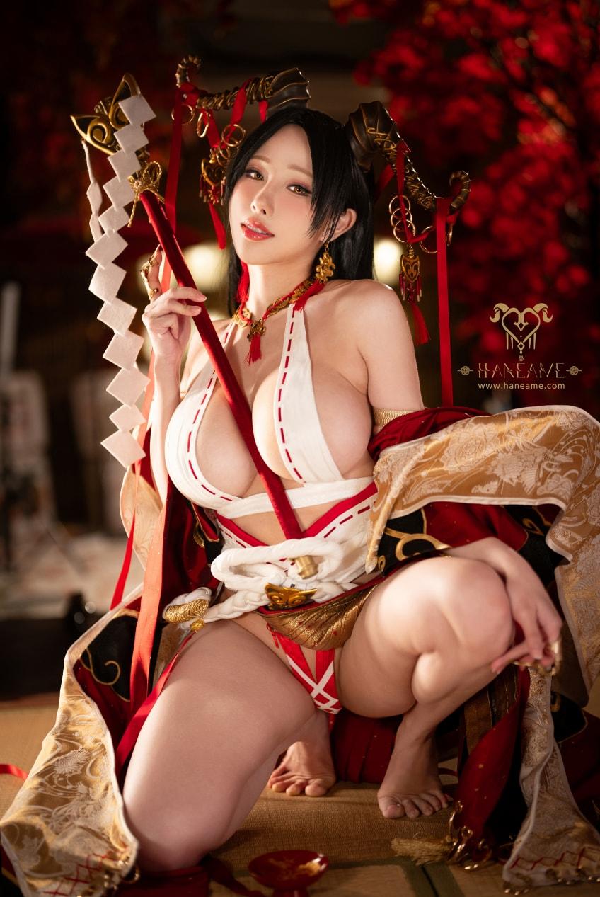 【最佳作品】-雨波_HaneAme –Lustful Goat Miko邪羊巫女