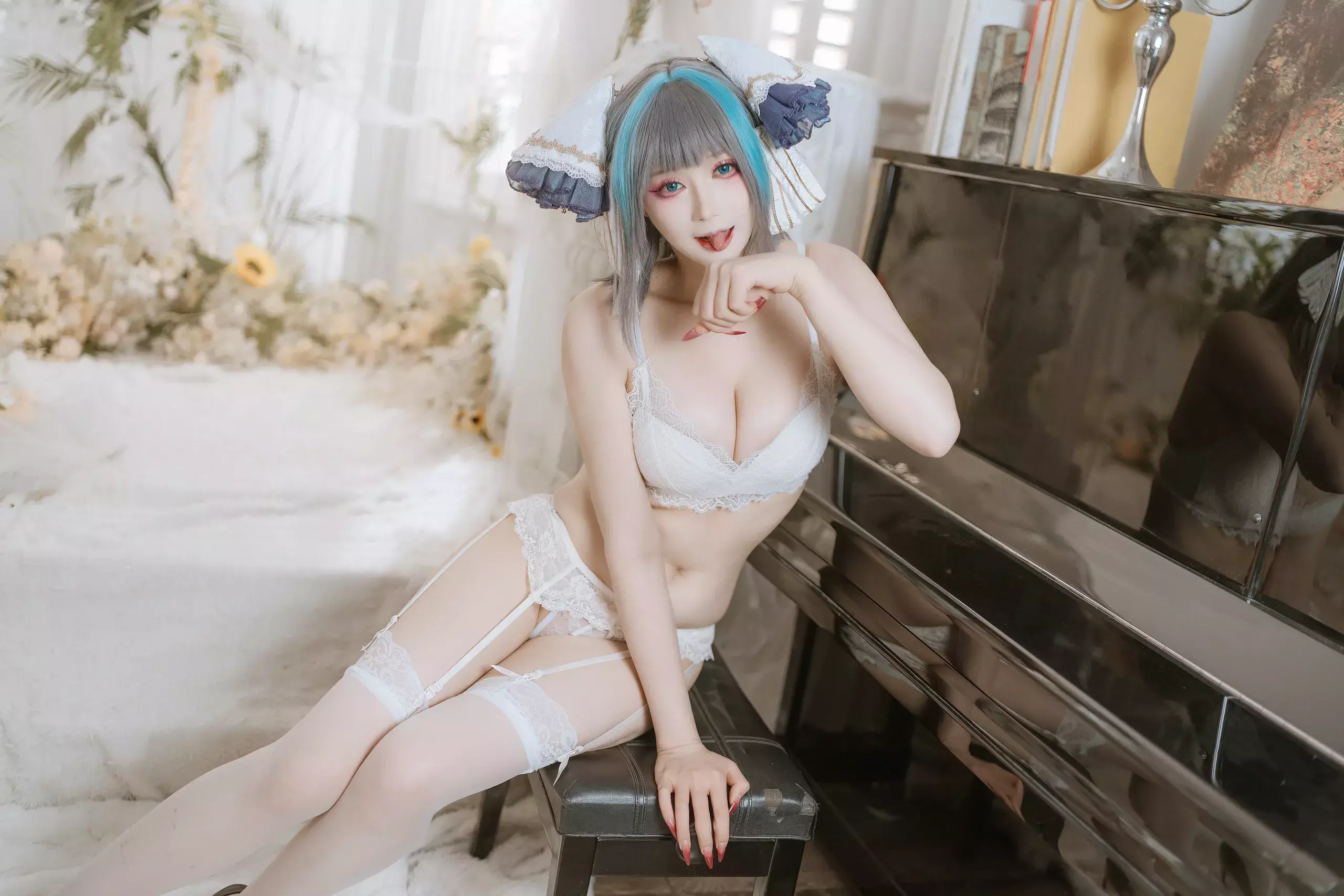 【完美coser】-兔胖胖柴郡 礼服【40P-17.3MB】
