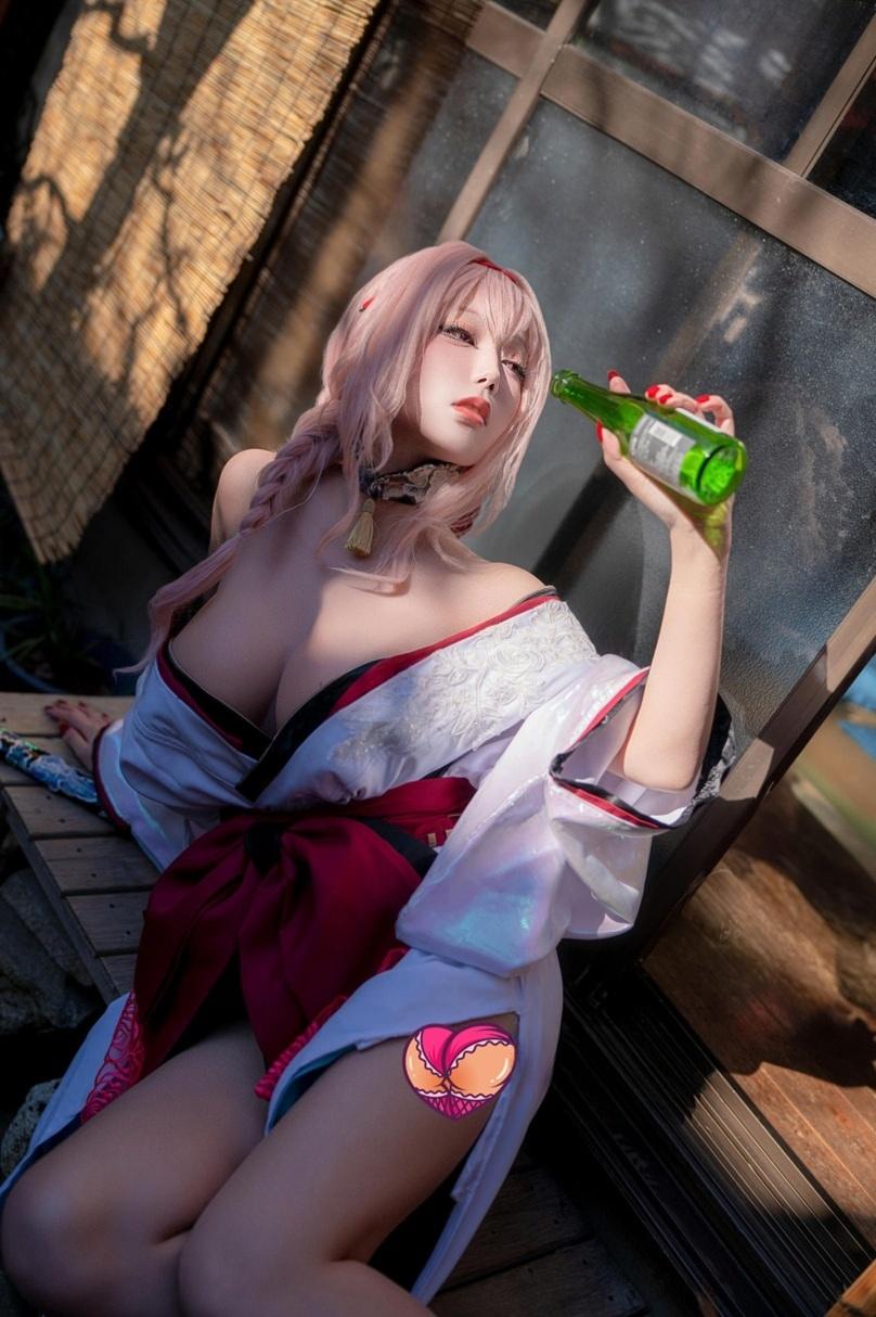 【完美coser】-切切celia胜利女神：妮姬 红莲：暗影 憧憬之花