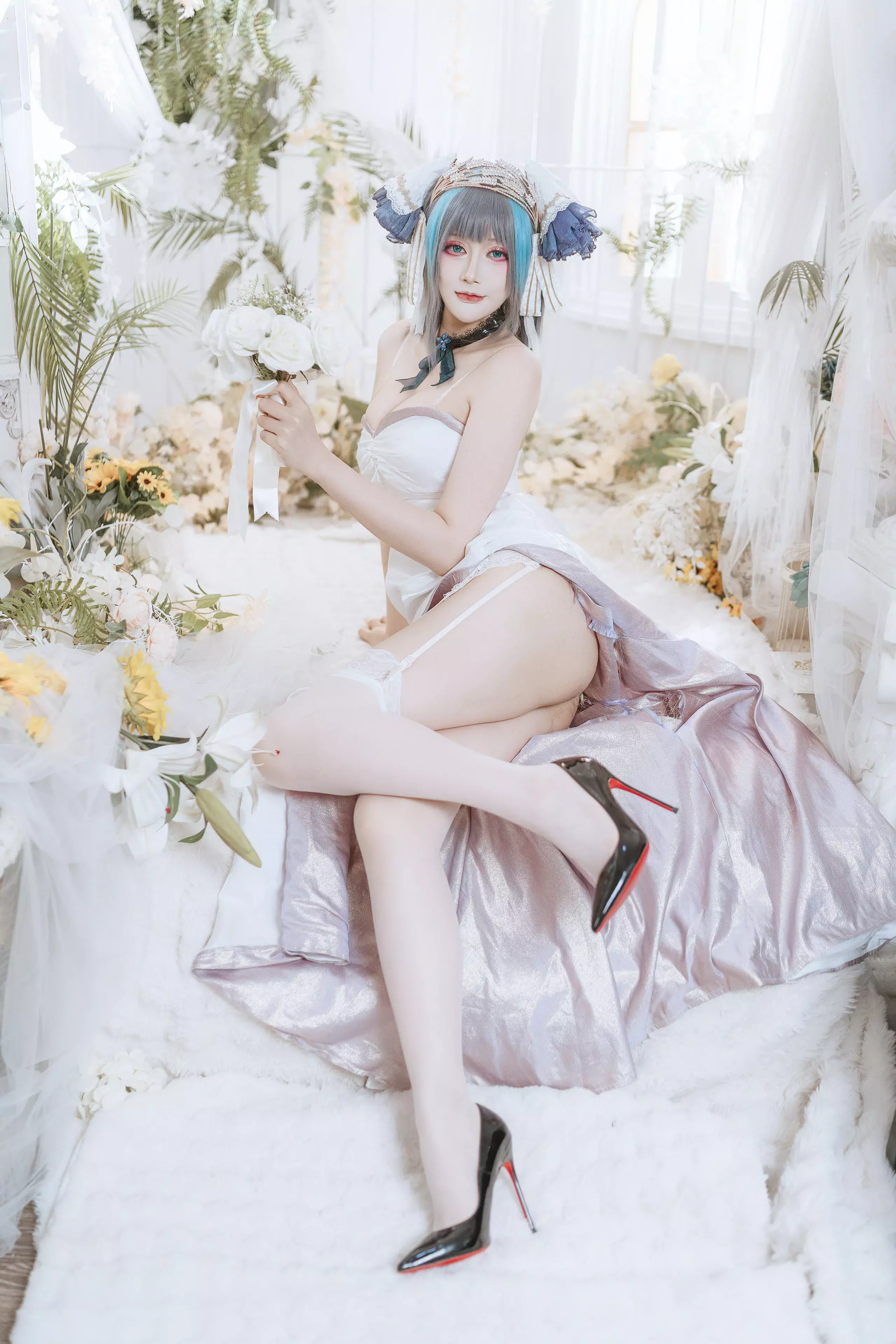 【完美coser】-兔胖胖柴郡 礼服【40P-17.3MB】