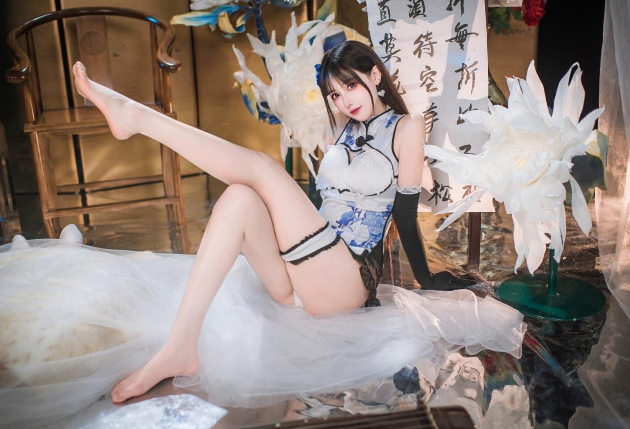 【珍藏版】-羽生三未 –艳娘幻梦谭 瓶儿 青花瓷旗袍