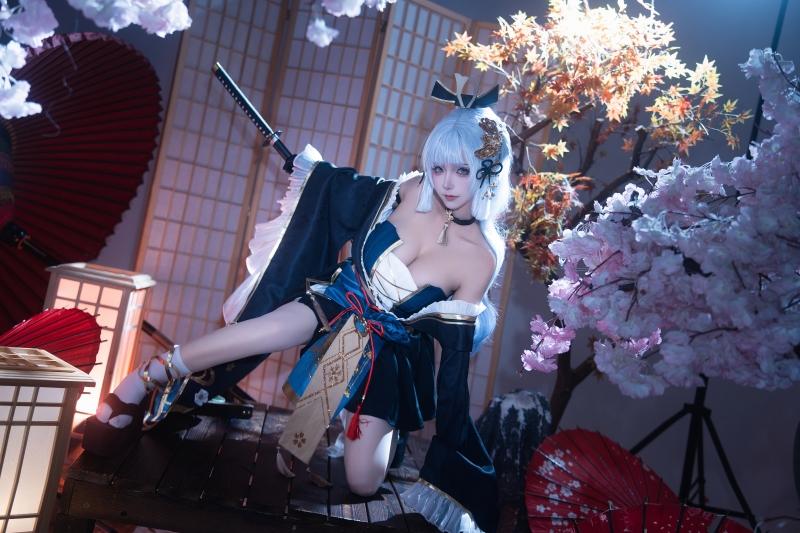 【完美coser】-Seya狮砸三月限定 神里绫华 霜刃【12P-188MB】