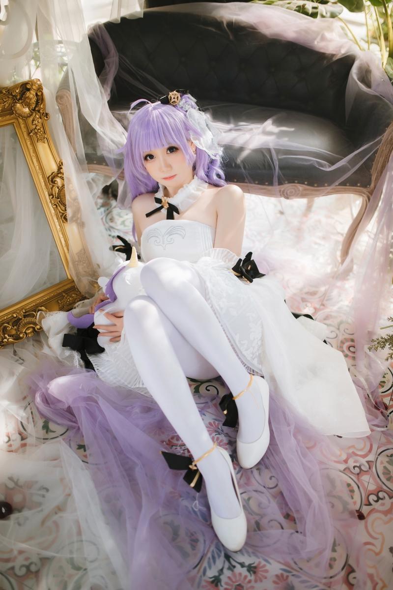 【完美coser】-焖焖碳独角兽婚纱【25P-172MB】
