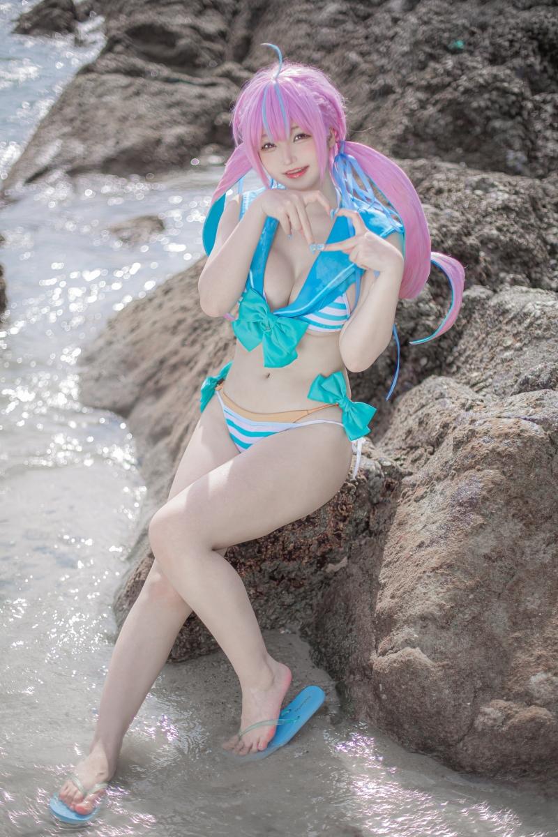 【完美coser】-Takanashi Hanari图包 Aqua【21P-55MB】