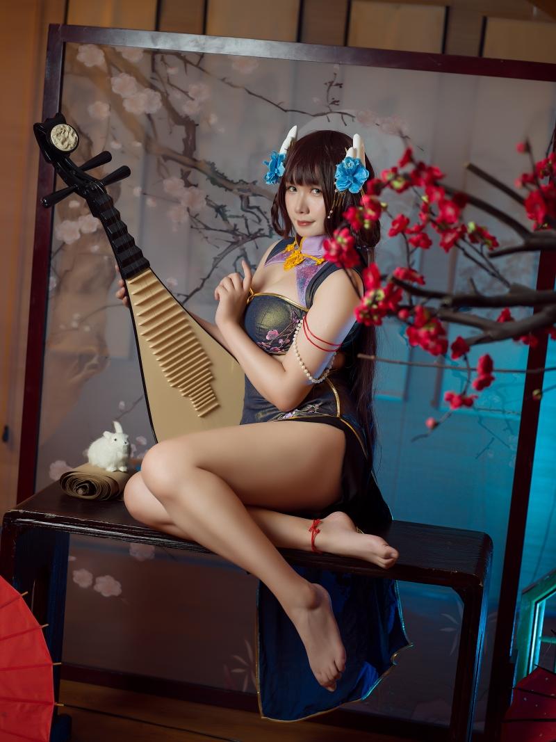 【值得收藏】-麻花酱比睿旗袍 泳装【61P-446MB】