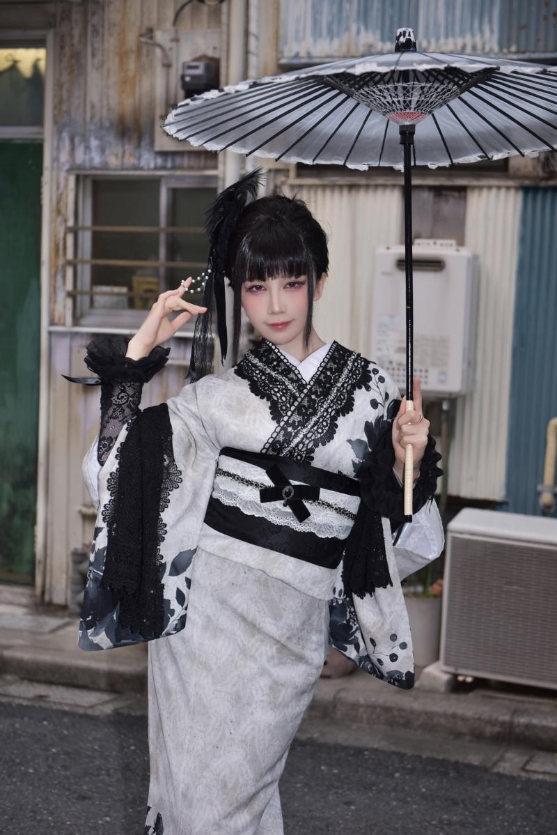 【精美资源】-水淼Aqua个人造型 蕾丝和服【70P-99MB】