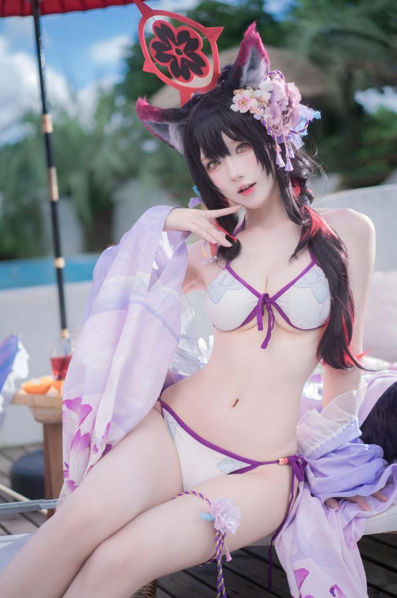 【珍藏版】-阿包也是兔娘蔚蓝档案 狐坂若藻 水着