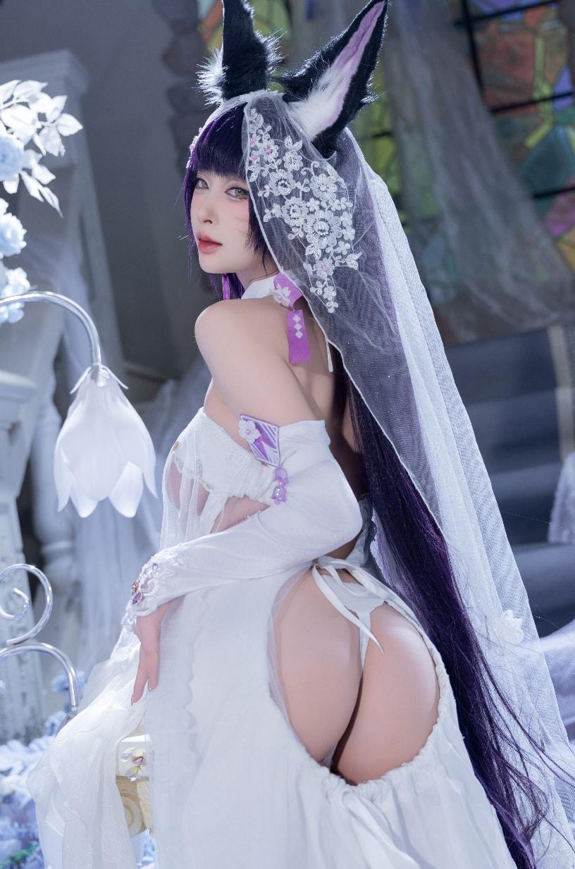 【高端精品】-清水由乃碧蓝航线 武藏 紫藤花