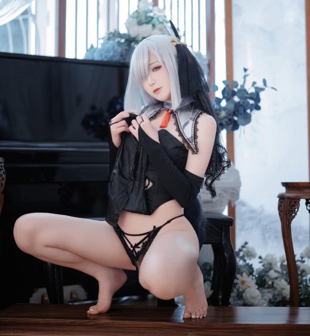 【珍藏版】-封疆疆v原神 申鹤同人黑婚纱