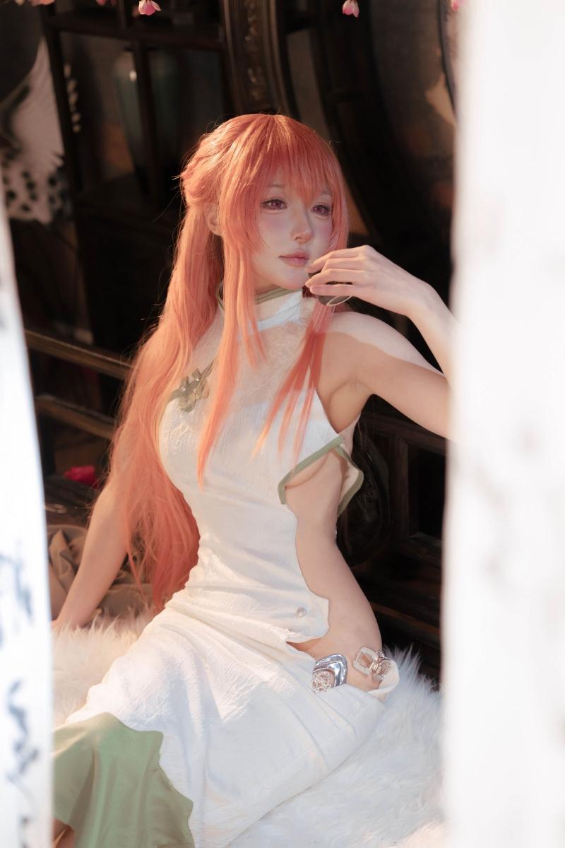 【优质作品】-阿包也是兔娘 碧蓝航线 英仙座旗袍