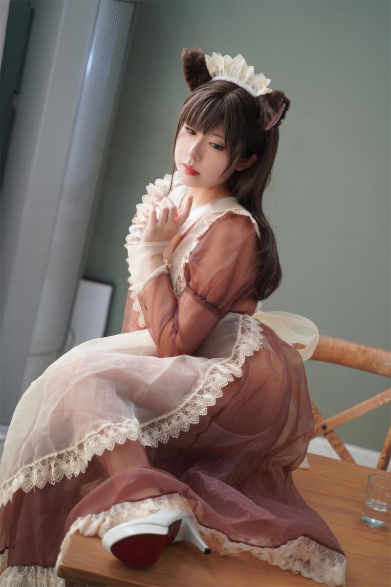 【不看后悔】-虎森森 棕色透明女仆 [35P-148MB]