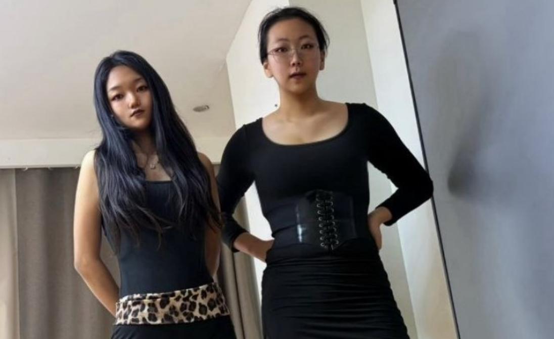 网红黑圣母自拍 冷艳女王氛围感暗黑系造型