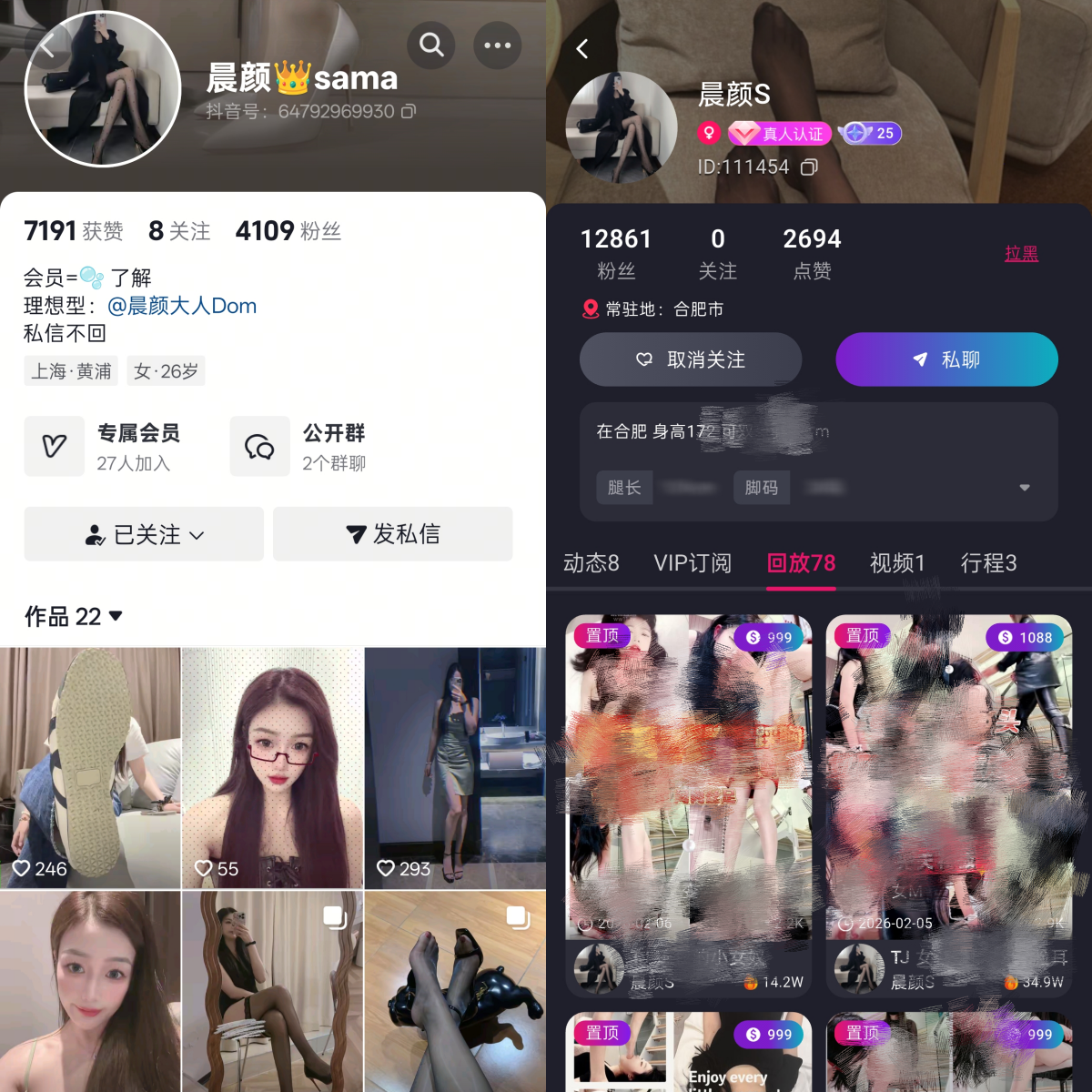 【最佳作品】-抖音晨颜付费直播合集